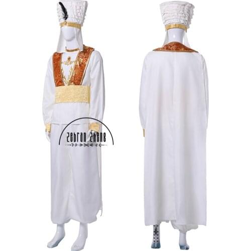 Custom Made Aladdin Fashion Cosplay Costume For Adult Man Halloween Party Costume