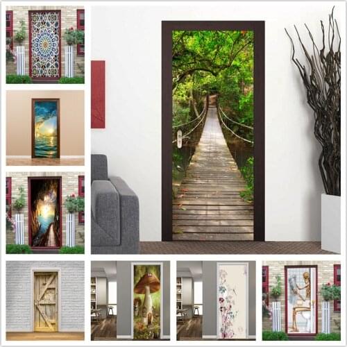 Soccer Beer Door Sticker Peel and Stick Wallpaper Waterproof Vinyl Posters Bathroom Wall Art Decals DIY Home Design deurposter