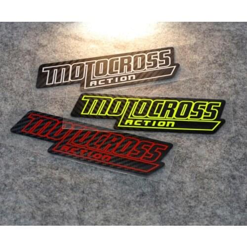 Motocross Action Carbon Fiber Sticker Motorcycle Race Stickers Superbike Decals Accessories for SBK CAR ATV
