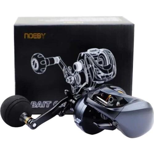 NOEBY DC1200 Bait Casting Reel 10+1BB Slow Jig Wheel Max Drag 12kg Boat Wheel Gear Ratio 6.3:1 Fishing Reel