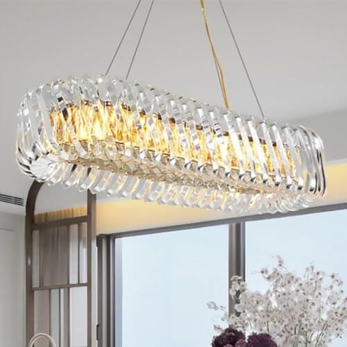 New modern chandelier led creative design crystal round indoor lighting living room kitchen bedroom hanging lamp home deocr