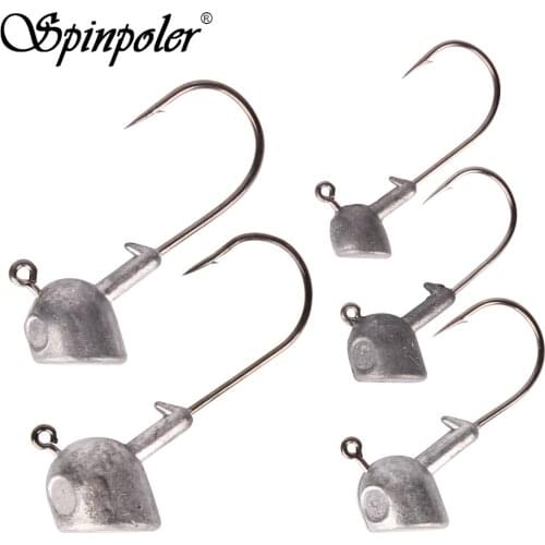 Spinpoler Fishing Jig Heads Sharp Fishing Hooks For Bass Trout Freshwater, Saltwater Swimbait Jig Fishhook 3.5g/7g/10g/14g/18g