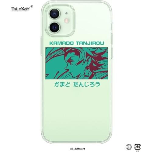 Japan Demon Slayer Anime cartoon Case For iPhone 12 Pro Max 11Pro SE 2020 6 6s 7 8 Plus XR X XS Max Silicone Cover Coque Shell
