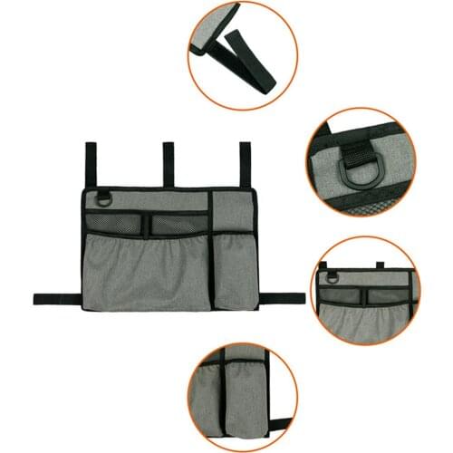 Multi Pocket Oxford Fabric Storage Bag Walking Aid Storage Package Wheelchair Side Hanging Storage Bag Large Capacity Walker Bag