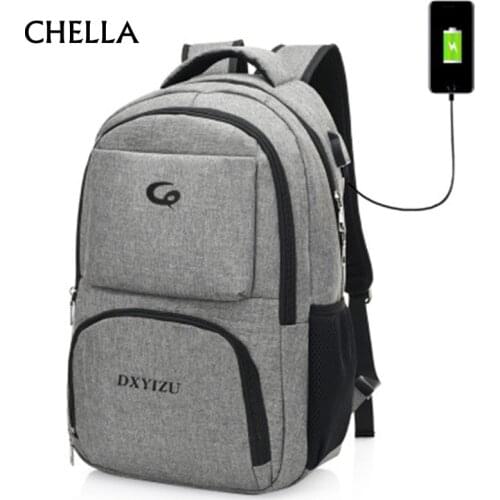 Men Backpack Anti Theft Large Capacity Laptop Bag USB Rechargeable Women Travel Canvas Backpacks Sac A Dos Homme Mochila BP0214