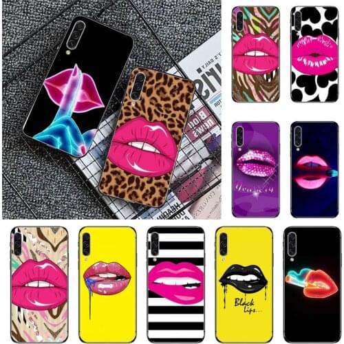 Women Sexy lips Phone Case For Samsung S 7 8 9 10 20 A 21S 20e 50 51 71 note9 10 J4 plus 20 ultra