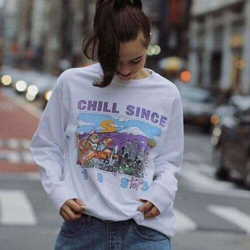 B-TOTO European And American White Retro Vetiver Vintage Sense Sweater Women Spring And Autumn Thin Trend Ins