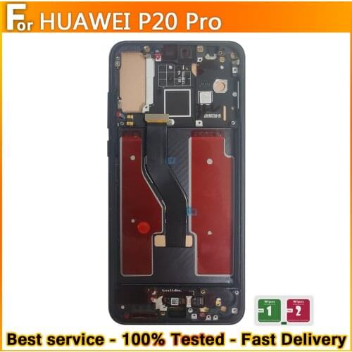 For Huawei P20 Pro CLT-L29 L09 L04 AL01 LCD Display Touchscreen Digitizer Huawei P20 Pro with Frame