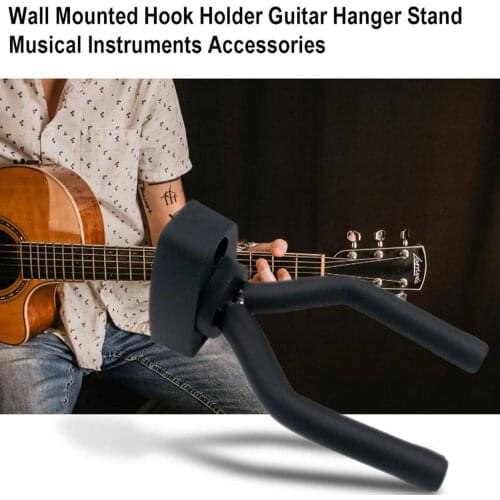 1 Pcs Wall Mount Guitar Hanger Hook Holder Stand for Acoustic Guitar Ukulele Violin Bass Guitar Instrument Accessories