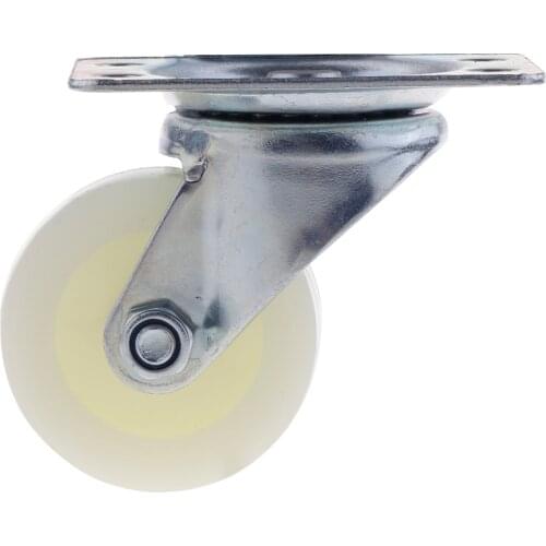 1 Pack 2'' Swivel Caster Nylon Wheels Top Plate Bearing Heavy Duty