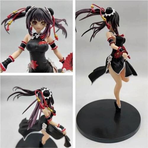 23cm Anime Figure Toys Date A Live Tokisaki Kurumi cheongsam ver. PVC Action Figure Toy Model Doll gift