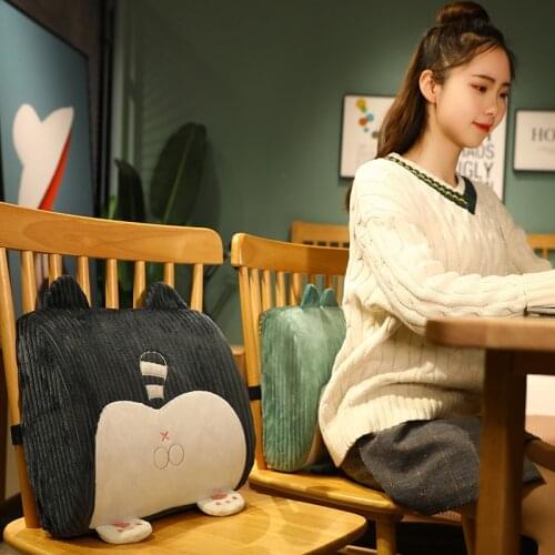 3 Color Soft Memory Foam Lumber Support Back Massager Pillow Back Massager Waist Cushion for Car Chair Home Office Relieve Pain