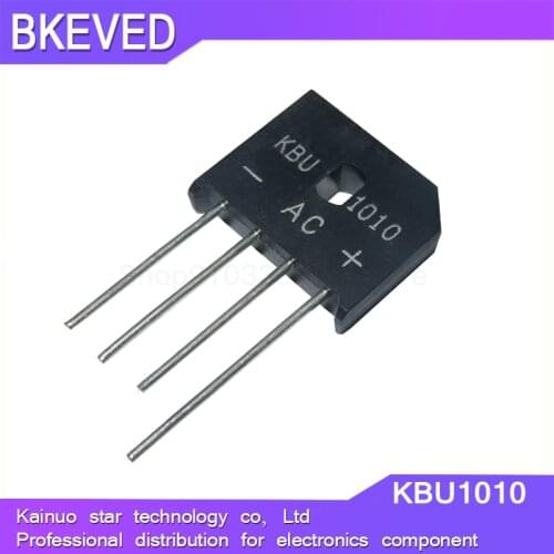 50PCS KBU1010 KBU-1010 10A 1000V diode bridge rectifier new and original IC