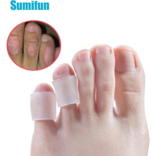 6Pcs Silicone Gel Little Toe Tube Corns Blisters Corrector Protector Gel Bunion Toe Finger Protection Foot Care Tool D2204