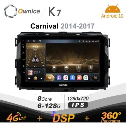 Ownice Octa Core Android 10.0 Car DVD Radio GPS Navi Player for Kia Carnival 2014 - 2017 4G LTE Optical DSP 360 Panorama Audio