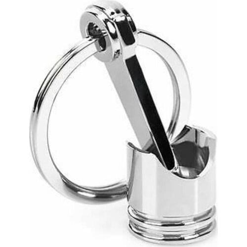 Zinc Alloy Engine Silvery Piston Key Ring Chain Keychain Key Fob Wholesale Silver Color Available European For Men Gift Trinkets