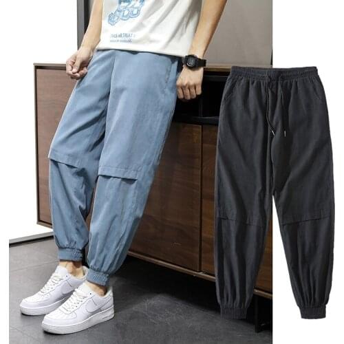 Casual Pants Mens Sweatpants Spring Harem Pants Male Autumn Sports Trousers Jogger Bodybuilding Pencil Pants Fitness GYMS 2021