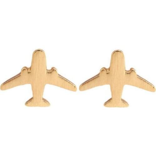 Korean Earings Fashion Jewelry Cute Little Airplane Earrings Oorbellen Stud Earrings For Women Brincos Wholesale