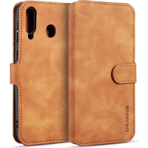 For Samsung Galaxy M20 / M30 / A40S smart phone leather case protection cover