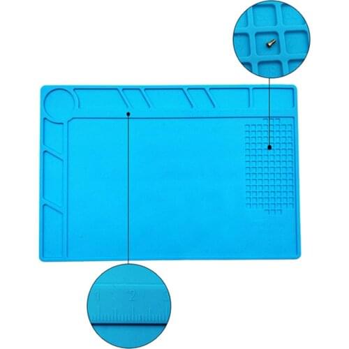 45*30cm Magnetic Antistatic Mat Silicone Repair Mobile Phone Insulation Heating Cell Phone Maintenance Platform hot sale