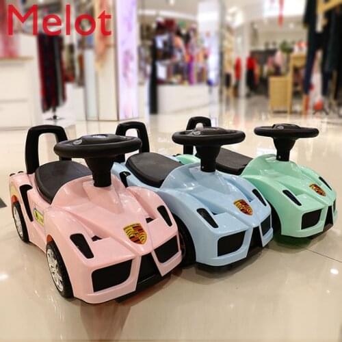 Multifunctional Baby Swing Car Baby Scooter Four-Wheel Toy Car with Music