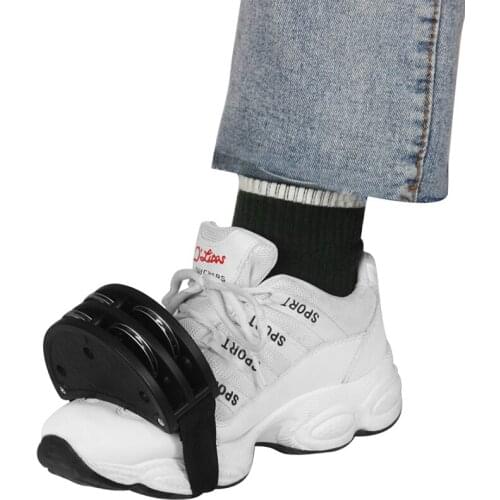 Musical Bells ABS Foot Tambourine with 2 Sets Metal Jingle Bell Cajon Box Drum Companion Accessory