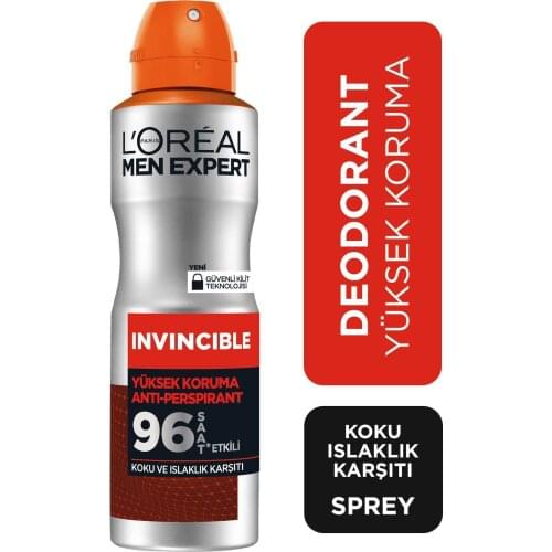 Invincible Anti-Perspırant High Protection Male Spray Deodorant 150ml