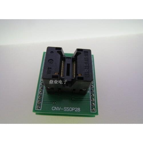 Opentop TSSOP28/DIP28 TSSOP20 OTS-28-0.65-01 IC Burning seat Adapter testing seat Test Socket test bench in stock free ship