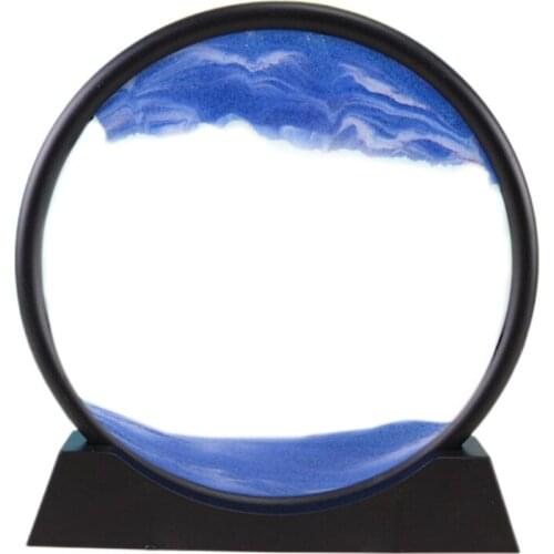 Moving Sand Art Picture Sandscapes in Motion 3d Sand Art for Adult Relaxing Toys Décor Desktop Home Office GXMA