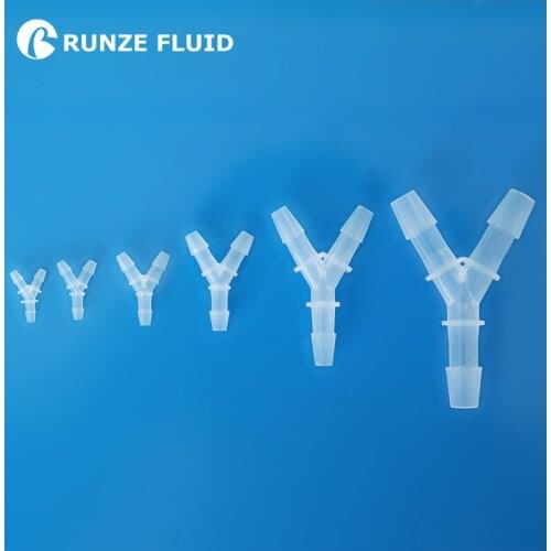 Plastic Hose Connector Y type tee Joint Barbed End Super Quality Low Cost High Performance for Industrial Production line