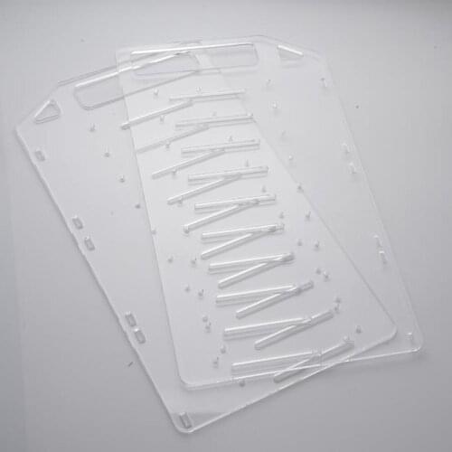 Transparent Acrylic Hard Drive Bracket Plates HDD Bay SSD Disk Shelf State Drive Cage 3/4/6/10 Floor