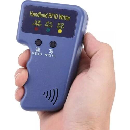 RFID Card Reader Copier Writer Duplicator Programmer Rewritable ID Keyfob Tags Handheld 125Khz Copier