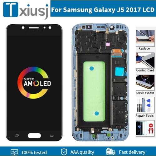 Super AMOLED For Samsung Galaxy J5 2017 LCD Display For Galaxy J5 Pro LCD SM-J530F J530M Touch Screen Display Assembly