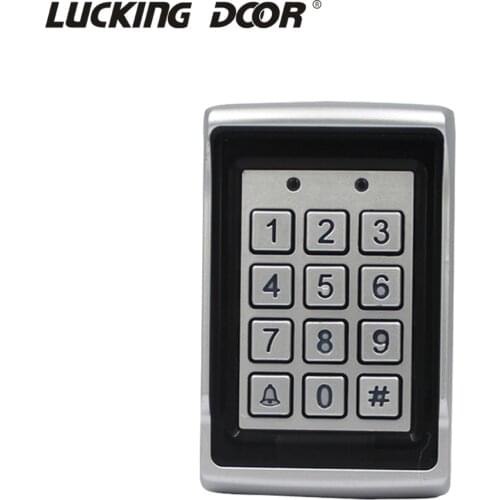 Access Controller 125Khz ID 1000Users Metal Case Keypad with Backlight Single Door Control Independent Code Access Device