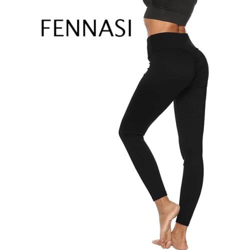 FENNASI Womens Pants Sexy Pure Fitness Leggings High Waist Workout Leggings Seamless Gym Tummy Control Leggings