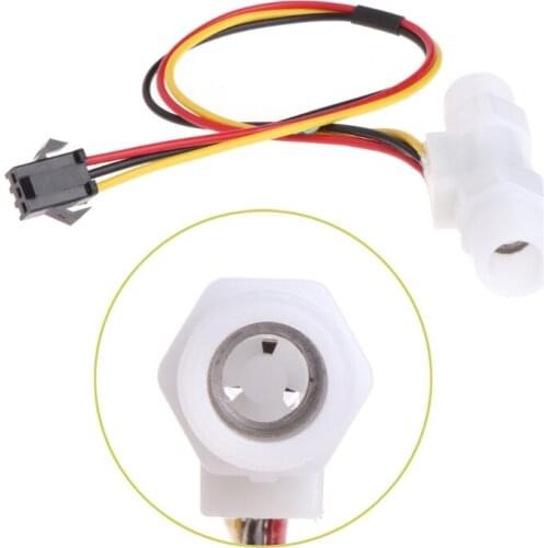 0.3-3.0L/min Plastic Water Liquid Level Flow Sensor Meter Male G1/4