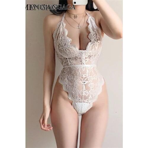 2020 Summer New Fashion Womens Sexy Lace Mesh V Neck Girl Female Sleeveless Flowers Skinny Rompers E196