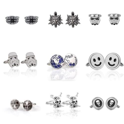 2021 Trend Cufflinks For Mens Women Blue Zircon Taper Cuff Crystal Fashion Brand Cuff Button High Quality Wedding Cuff Link