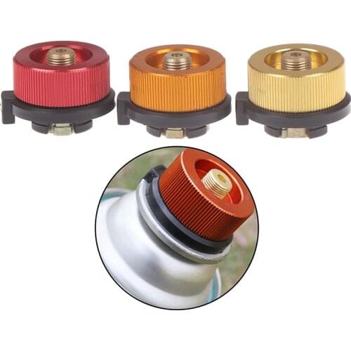 Stove Adapter Split Type Cylinder Adapter with External Auto Shut Off Oven Converter Connector Gas Cartridge Tank Camping Hiking