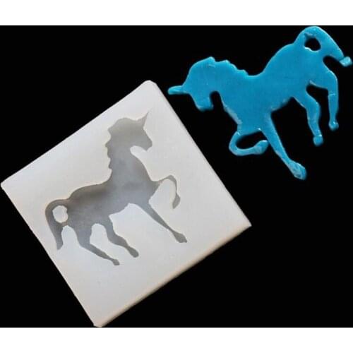 DIY Jewelry Accessories Crystal Epoxy Silicone Mould Pegasus Unicorn Translucent Stereo Clay Soft Pottery