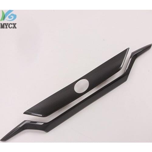 Carbon Fiber Car Auto Decoration Rear Trunk Streamer Tail Gate Cover Trim For Toyota RAV4 2019 2020 5th Accessories