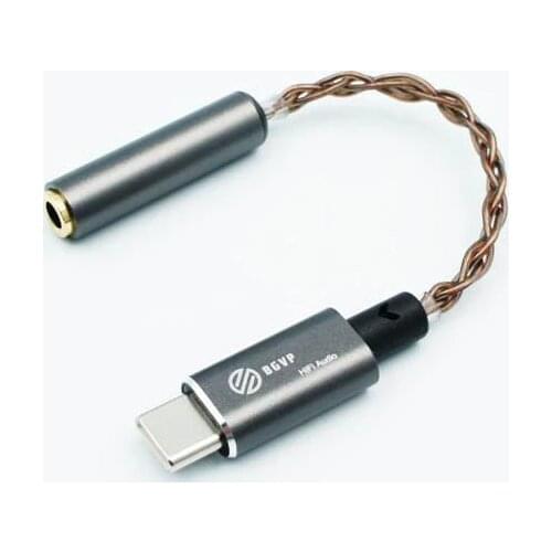 BGVP T01 Type-C to 3.5mm/2.5mm 32 Bit/384kHz DSD64/128 HiFi DAC Headphone Amplifier