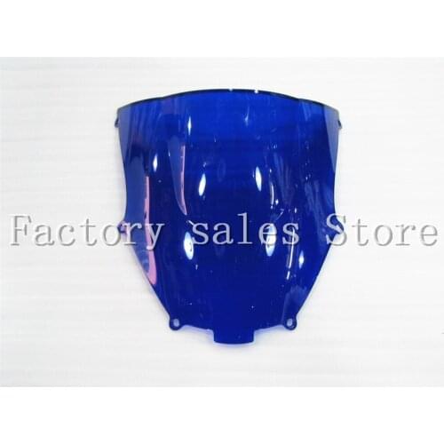 For Kawasaki Ninja ZX9R ZX-9R 2000 2001 2002 2003 2004 2005 blue Windshield WindScreen Double Bubble 00 01 02 03 04 05