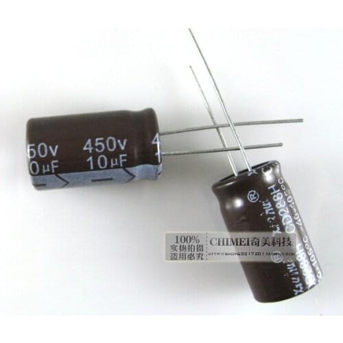 Electrolytic Capacitor 10UF 450V Volume 12X20MM Capacitor