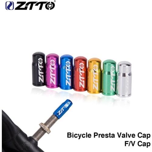 ZTTO Bicycle Presta Valve Caps for MTB Road Bike Aluminum Alloy Valve Cap Dustproof Cover Accessories