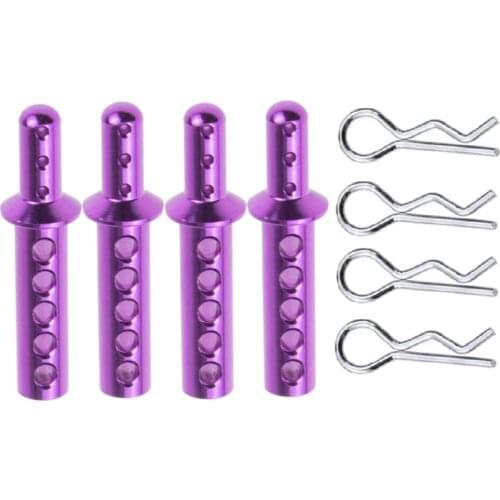 Alloy Body Post Mounts 102037 102237 122037 122237 02144 RC Car Shell Body R-Clip Pins for 1/10 Scale RC Model Car 94123 94102