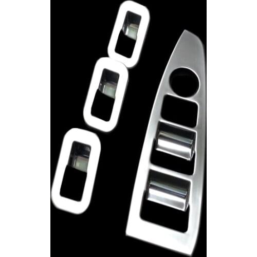 Fit For Mazda Cx-5 Cx5 2012 2013 2014 2015 2016 Chrome Interior Inner Door Window Lift Button Switch Panel Cover Trim Matte 4pcs
