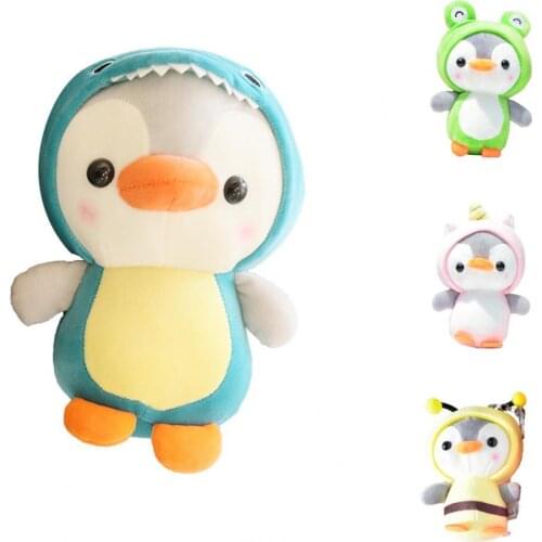 4Pcs/Set Pendant Toy Innovative Lovely Soft Penguin Frog Animal Plush Doll Toys Gift Keychain for Holder Bag Car Key