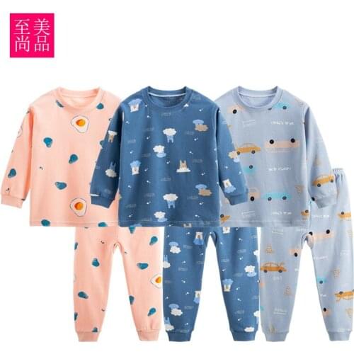 New Style Child Pure Cotton Underwear Suit Thermal Underwear Children Autumn & Winter Thermal Clothe