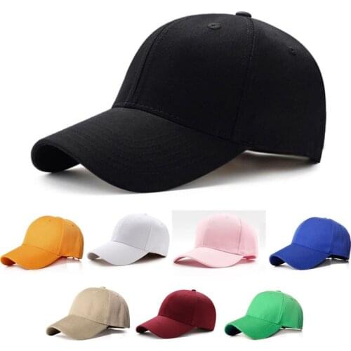 Plain Solid Color Baseball Caps 23 Multicolor Men Women Visor Hat Adjustable Nylon Fastener Tape Casual Sports Hats Wholesale
